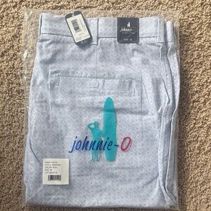 johnnie-O Sky Blue Patterned Shorts